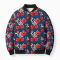 Sydney Roosters Bomber Puffer Jacket Tropical Hibiscus Floral Seamless Rugby Mascot