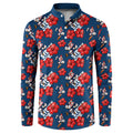 Sydney Roosters Button Sweatshirt Tropical Hibiscus Floral Seamless Rugby Mascot