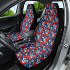 Sydney Roosters Car Seat Cover Tropical Hibiscus Floral Seamless Rugby Mascot