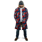 Sydney Roosters Cloak Tropical Hibiscus Floral Seamless Rugby Mascot