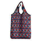 Sydney Roosters Grocery Bag Tropical Hibiscus Floral Seamless Rugby Mascot