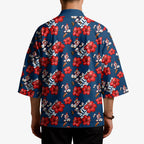 Sydney Roosters Kimono Tropical Hibiscus Floral Seamless Rugby Mascot