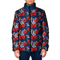 Sydney Roosters Padded Jacket Tropical Hibiscus Floral Seamless Rugby Mascot