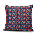 Sydney Roosters Pillow Cover Tropical Hibiscus Floral Seamless Rugby Mascot
