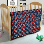 Sydney Roosters Quilt Tropical Hibiscus Floral Seamless Rugby Mascot