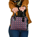 Sydney Roosters Shoulder Handbag Tropical Hibiscus Floral Seamless Rugby Mascot