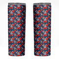 Sydney Roosters Skinny Tumbler Tropical Hibiscus Floral Seamless Rugby Mascot
