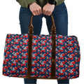 Sydney Roosters Travel Bag Tropical Hibiscus Floral Seamless Rugby Mascot