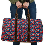 Sydney Roosters Travel Bag Tropical Hibiscus Floral Seamless Rugby Mascot