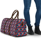 Sydney Roosters Travel Bag Tropical Hibiscus Floral Seamless Rugby Mascot