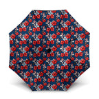 Sydney Roosters Umbrella Tropical Hibiscus Floral Seamless Rugby Mascot