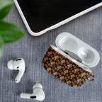 Wests Tigers AirPods Case Tropical Hibiscus Floral Seamless Rugby Mascot