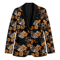 Wests Tigers Blazer Tropical Hibiscus Floral Seamless Rugby Mascot