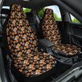 Wests Tigers Car Seat Cover Tropical Hibiscus Floral Seamless Rugby Mascot