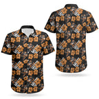 Wests Tigers Couples Matching Tank Maxi Dress and Hawaiian Shirt Tropical Hibiscus Floral Seamless Rugby Mascot