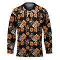 Wests Tigers Hockey Jersey Tropical Hibiscus Floral Seamless Rugby Mascot
