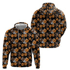 Wests Tigers Hoodie Tropical Hibiscus Floral Seamless Rugby Mascot
