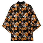 Wests Tigers Kimono Tropical Hibiscus Floral Seamless Rugby Mascot