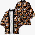 Wests Tigers Kimono Tropical Hibiscus Floral Seamless Rugby Mascot