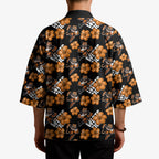 Wests Tigers Kimono Tropical Hibiscus Floral Seamless Rugby Mascot