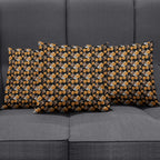 Wests Tigers Pillow Cover Tropical Hibiscus Floral Seamless Rugby Mascot