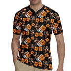 Wests Tigers Rugby Jersey Tropical Hibiscus Floral Seamless Rugby Mascot