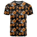 Wests Tigers T Shirt Tropical Hibiscus Floral Seamless Rugby Mascot