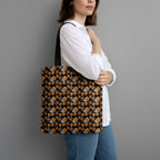 Wests Tigers Tote Bag Tropical Hibiscus Floral Seamless Rugby Mascot