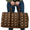 Wests Tigers Travel Bag Tropical Hibiscus Floral Seamless Rugby Mascot
