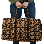 Wests Tigers Travel Bag Tropical Hibiscus Floral Seamless Rugby Mascot