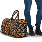 Wests Tigers Travel Bag Tropical Hibiscus Floral Seamless Rugby Mascot