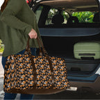 Wests Tigers Travel Bag Tropical Hibiscus Floral Seamless Rugby Mascot