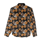 Wests Tigers Women Casual Shirt Tropical Hibiscus Floral Seamless Rugby Mascot