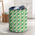 Canberra Raiders Laundry Basket Tropical Hibiscus Floral Seamless Rugby Mascot