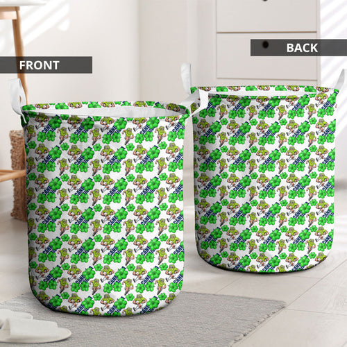 Canberra Raiders Laundry Basket Tropical Hibiscus Floral Seamless Rugby Mascot