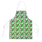 Canberra Raiders Apron Tropical Hibiscus Floral Seamless Rugby Mascot