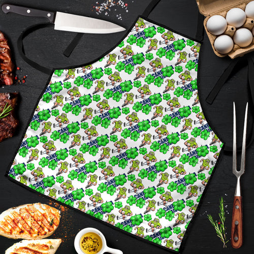 Canberra Raiders Apron Tropical Hibiscus Floral Seamless Rugby Mascot