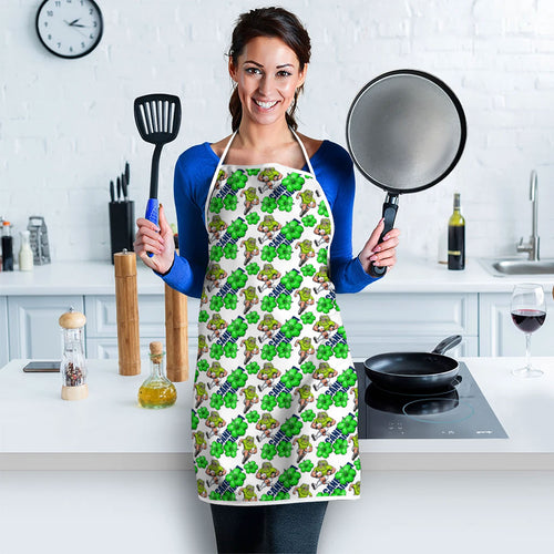Canberra Raiders Apron Tropical Hibiscus Floral Seamless Rugby Mascot