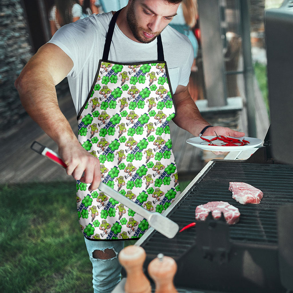 Canberra Raiders Apron Tropical Hibiscus Floral Seamless Rugby Mascot
