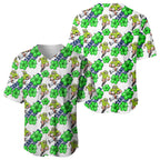 Canberra Raiders Baseball Jersey Tropical Hibiscus Floral Seamless Rugby Mascot