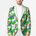 Canberra Raiders Blazer Tropical Hibiscus Floral Seamless Rugby Mascot