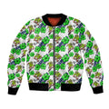 Canberra Raiders Bomber Jacket Tropical Hibiscus Floral Seamless Rugby Mascot