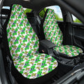 Canberra Raiders Car Seat Cover Tropical Hibiscus Floral Seamless Rugby Mascot