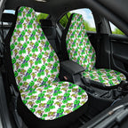 Canberra Raiders Car Seat Cover Tropical Hibiscus Floral Seamless Rugby Mascot