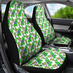 Canberra Raiders Car Seat Cover Tropical Hibiscus Floral Seamless Rugby Mascot