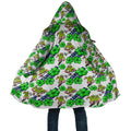 Canberra Raiders Cloak Tropical Hibiscus Floral Seamless Rugby Mascot