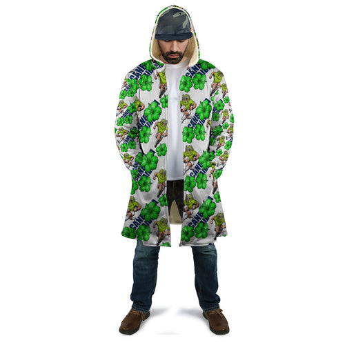 Canberra Raiders Cloak Tropical Hibiscus Floral Seamless Rugby Mascot
