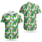 Canberra Raiders Couples Matching Summer Maxi Dress and Hawaiian Shirt Tropical Hibiscus Floral Seamless Rugby Mascot