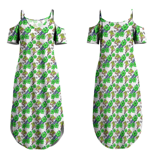 Canberra Raiders Family Matching Summer Maxi Dress and Hawaiian Shirt Tropical Hibiscus Floral Seamless Rugby Mascot
