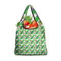 Canberra Raiders Grocery Bag Tropical Hibiscus Floral Seamless Rugby Mascot